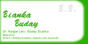 bianka buday business card